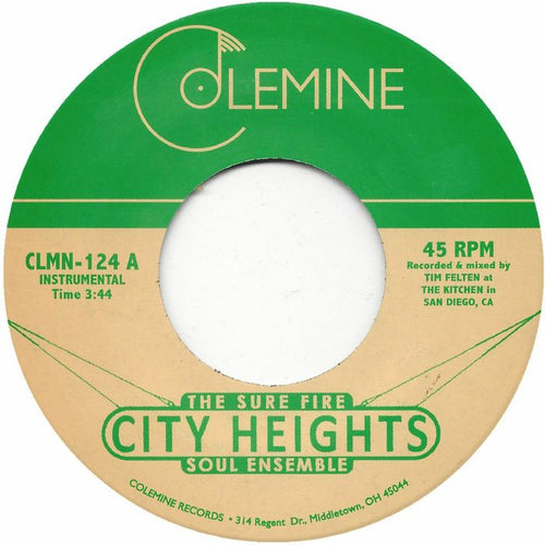 The Sure Fire Soul Ensemble - City Heights / Strollin' Adams [7" Vinyl]