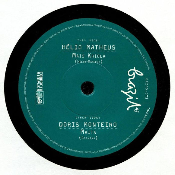 HELIO MATHEUS / DORIS MONTEIRO - MAIS KRIOLA / MAITA