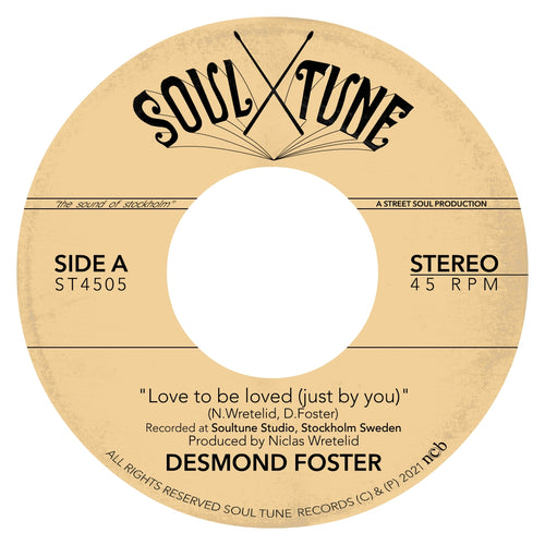 Desmond Foster - Love To Be Loved (Just By You)