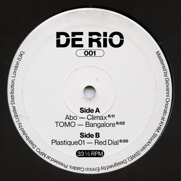 Various Artists (Abo, TOMO, Plastique01) - DE RIO 001