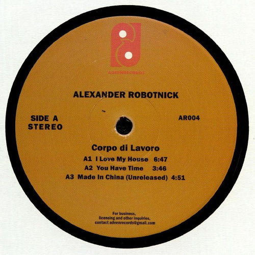 Alexander Robotnick - Corpo Di Lavoro (Camille/Kai Alce mixes)