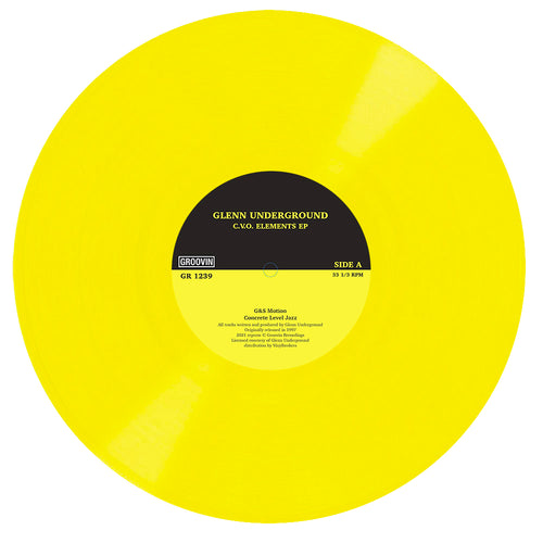 GLENN UNDERGROUND - CVO ELEMENTS EP [Yellow Vinyl]