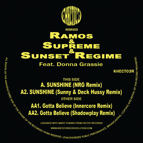 Ramos & Supreme & Sunset Regime - Gotta Believe / Sunshine Remixes EP