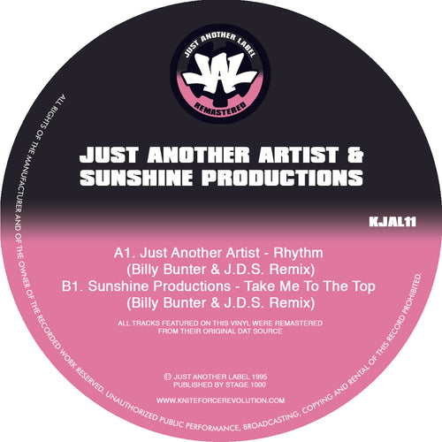 Just Another Artists & Sunshine Productions - Billy Bunter & J.D.S. Remix EP