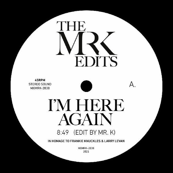 MR K - I'm Here Again – Horizons Music