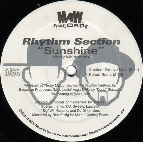 Rhythm Section - Sunshine / Praise