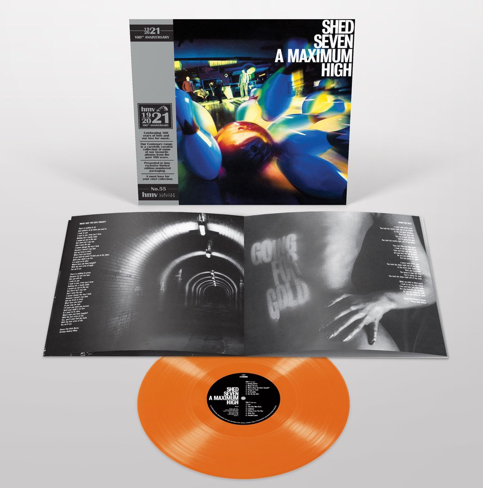 SHED SEVEN - A MAXIMUM HIGH [Marble Orange Vinyl] – Horizons Music