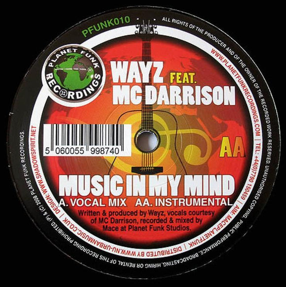 Wayz Featuring MC Darrison - Music In My Mind